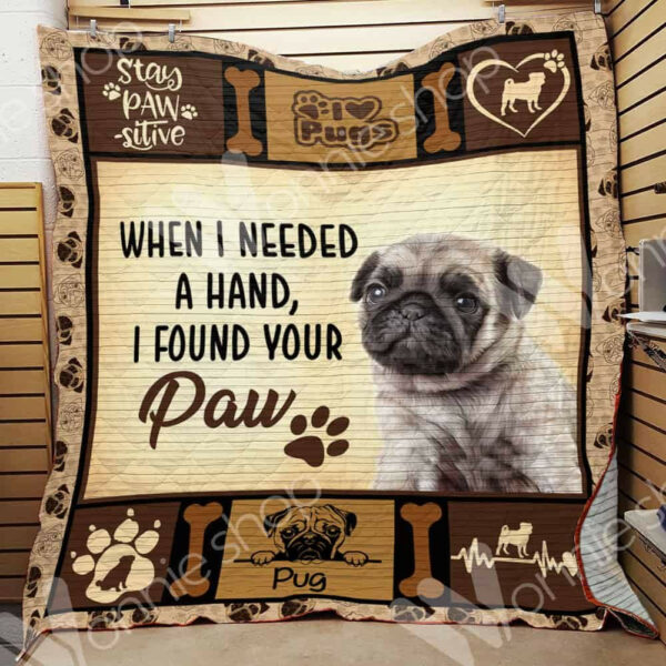 Pug Dog Quilt Blanket Dhc01021182Td , 50 X 60 Inch, Quilt Bed Set