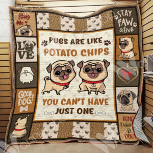 Pug Dog Blanket LNT1012110 Quilt Blanket , Quilt Bed Set Size Single, Twin, Full, Queen, King, Super King