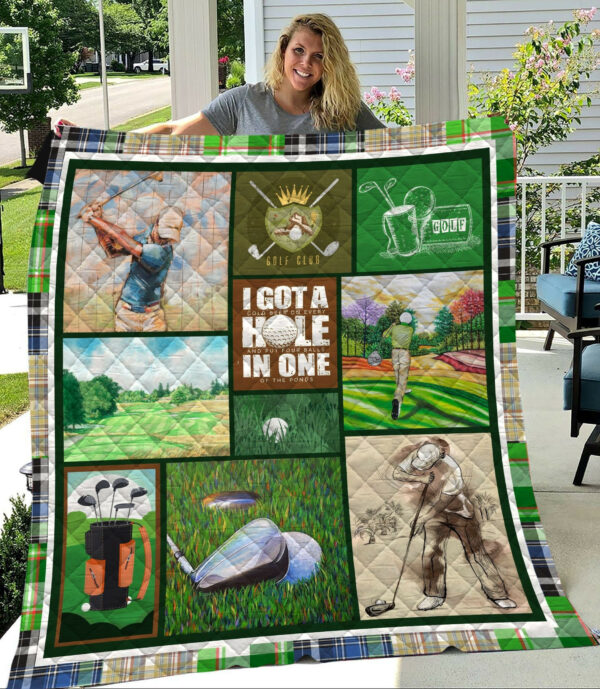 Golf Lover Quilt Blanket Dhc09121784Dd , 50 X 60 Inch, Quilt Bed Set