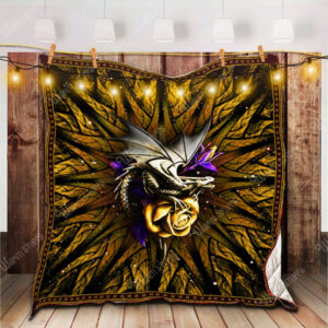 Purple Dragon Quilt Blanket Kp2 Dhc1312572Dd , 50 x 60 Inch, Quilt Bed Set