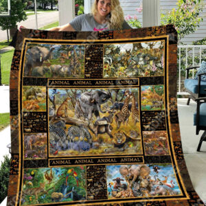 Discovery Animal NC0709119CL Quilt Blanket , 50 x 60 Inch, Quilt Bed Set