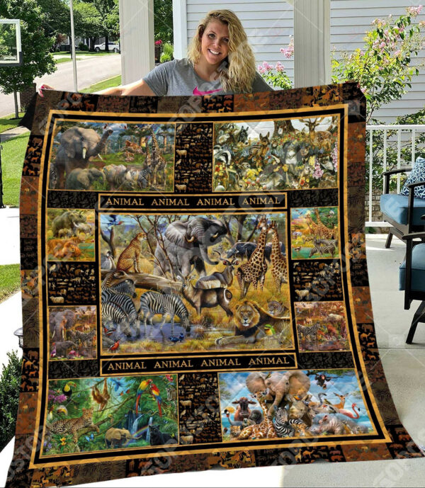 Discovery Animal Nc0709119Cl Quilt Blanket , 50 X 60 Inch, Quilt Bed Set