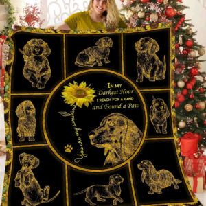 Dachshund Quilt Blanket BBB281101NB , Quilt Bed Set Size Single, Twin, Full, Queen, King, Super King