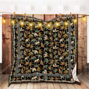 Elephant Quilt Blanket Bk Dhc1312599Dd , 50 x 60 Inch, Quilt Bed Set