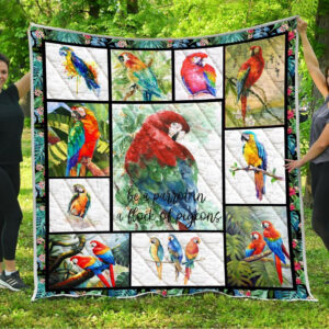 Parrot Quilt Blanket DHC13122910VT , 50 x 60 Inch, Quilt Bed Set