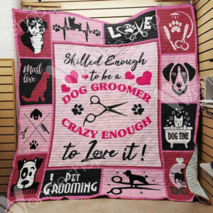 Dog Groomer Quilt Blanket DHC01021458TD , 50 x 60 Inch, Quilt Bed Set