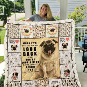 Pug Quilt Blanket DHC13121687VT , 50 x 60 Inch, Quilt Bed Set