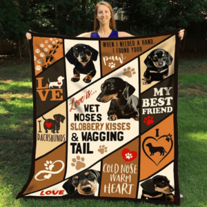 Dachshunds Love Quilt Blanket DHC150120754TD , 50 x 60 Inch, Quilt Bed Set