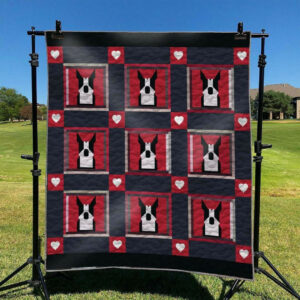 Dog Boston Terrier TD2709309 Quilt Blanket , 50 x 60 Inch, Quilt Bed Set