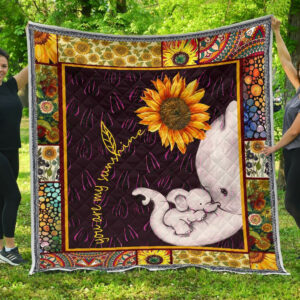 Elephant Elephant A Little Hippie Quilt Blanket DHC3112791TD , 50 x 60 Inch, Quilt Bed Set
