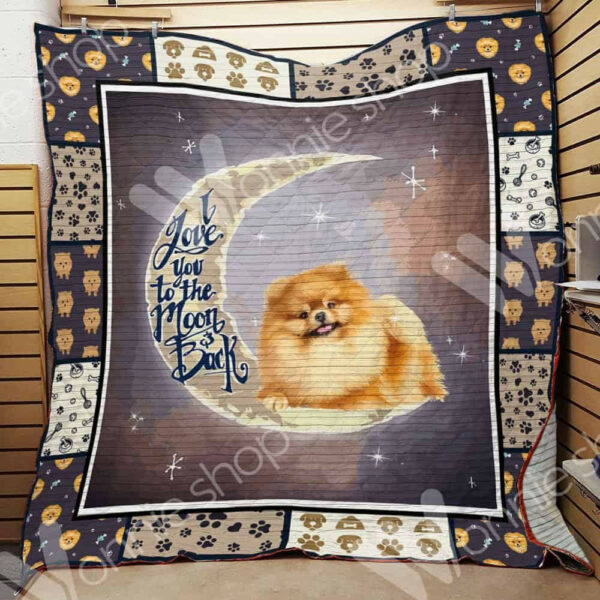 Pomeranian Dog Quilt Blanket Dhc0602590Td , 50 X 60 Inch, Quilt Bed Set