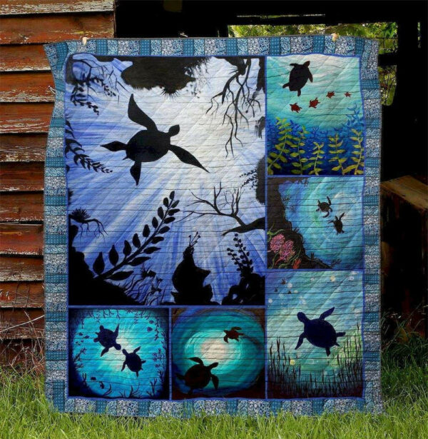 Turtle Ph130539 Quilt Blanket , 50 X 60 Inch, Quilt Bed Set