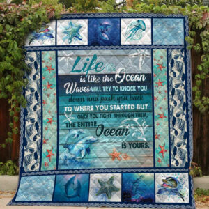 Dolphin Quilt Blanket DHC1501791VT , 50 x 60 Inch, Quilt Bed Set