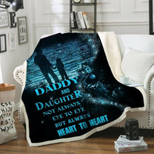 Daddy And Daughter Quilt Blanket DHC3101314LT , 50 x 60 Inch, Quilt Bed Set