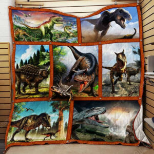 Dinosaurs Collection Quilt Blanket Kpb Dhc131252Dd , 50 x 60 Inch, Quilt Bed Set