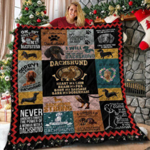 Dachshund Quilt Blanket DHC150120673TD , 50 x 60 Inch, Quilt Bed Set