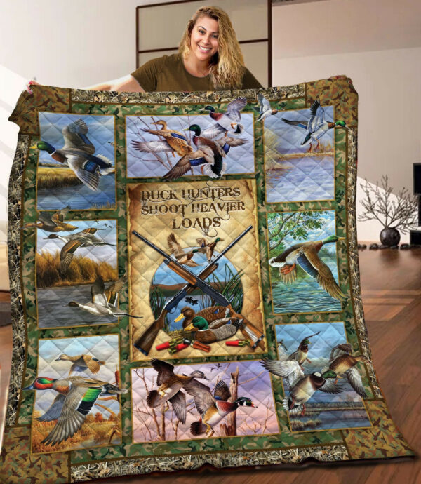 Duck Hunting Quilt Blanket C9B030304Ta , 50 X 60 Inch, Quilt Bed Set