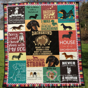 Dachshund Quilt Blanket DHC13124113VT , 50 x 60 Inch, Quilt Bed Set