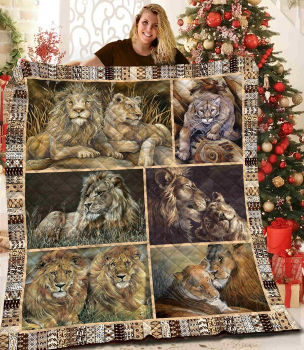 Lion Quilt Blanket Bbb241014Nb , 50 X 60 Inch, Quilt Bed Set