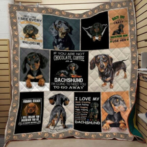 Dachshund Quilt Blanket DHC1312103VT , 50 x 60 Inch, Quilt Bed Set
