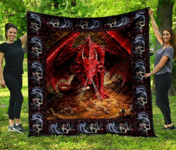 Dragon Quilt Blanket Dhc1001670Vt , 50 X 60 Inch, Quilt Bed Set