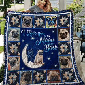 Pug Quilt Blanket DHC1312551VT , 50 x 60 Inch, Quilt Bed Set