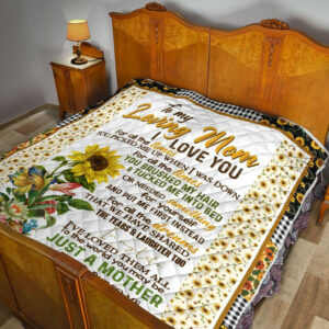 Daughter To Mom Quilt Blanket DHC02011450DD , 50 x 60 Inch, Quilt Bed Set