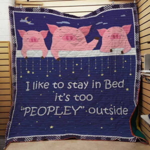 Pig Quilt Blanket DHC0502966TD , 50 x 60 Inch, Quilt Bed Set