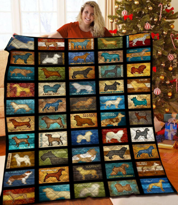 Dog Quilt Blanket Ccc25102456 , 50 X 60 Inch, Quilt Bed Set