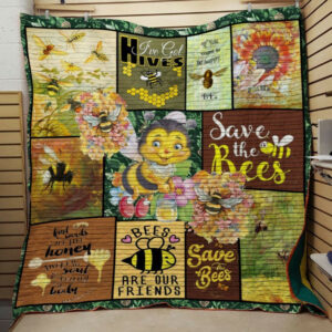 Bee Bees Are Our Friends Quilt Blanket Dhc04011101Dd , 50 x 60 Inch, Quilt Bed Set