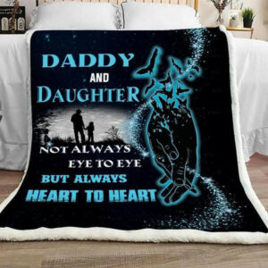 Daddy And Daughter Not Always Quilt Blanket DHC3101307LT , 50 x 60 Inch, Quilt Bed Set