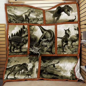 Dinosaurs Collection Quilt Blanket Kpa Dhc131253Dd , 50 x 60 Inch, Quilt Bed Set