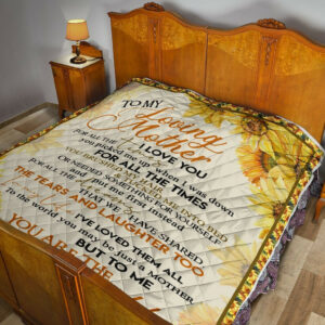 Daughter To Mom Quilt Blanket DHC02011149DD , 50 x 60 Inch, Quilt Bed Set