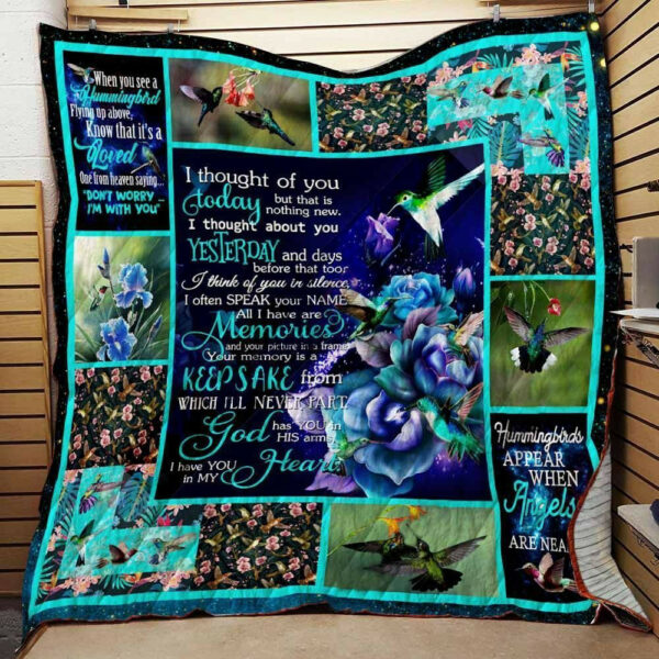 Hummingbirds Appear When Angels Are Near Gs-Cl-Kc0408 Quilt Blanket , 50 X 60 Inch, Quilt Bed Set