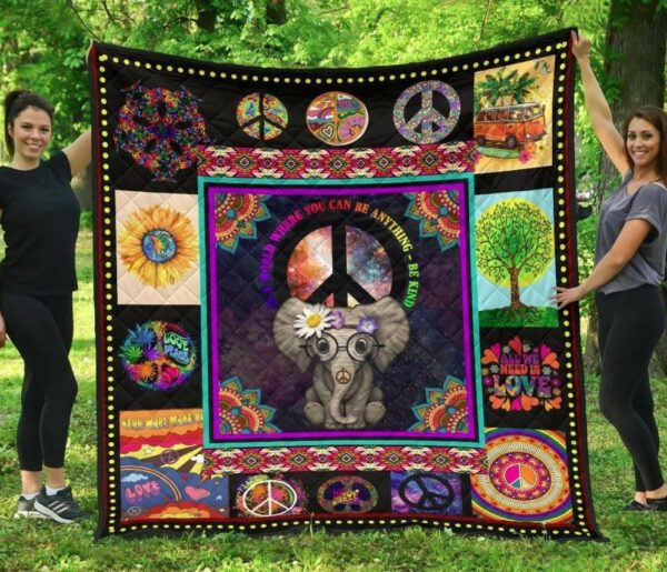 Hippie Quilt Blanket Dhc13121778Vt , 50 X 60 Inch, Quilt Bed Set
