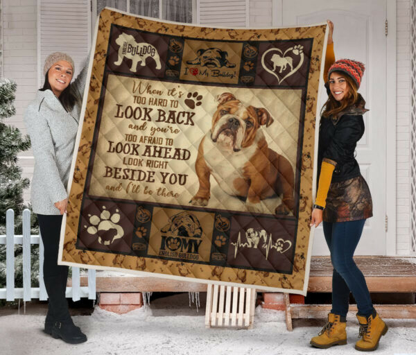 Quilt Blanket Dogs English Bulldog Beside You Dhc09121269Dd , 50 X 60 Inch, Quilt Bed Set