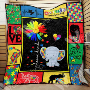 Elephant Autism Blanket LNT0612021 Quilt Blanket , 50 x 60 Inch, Quilt Bed Set