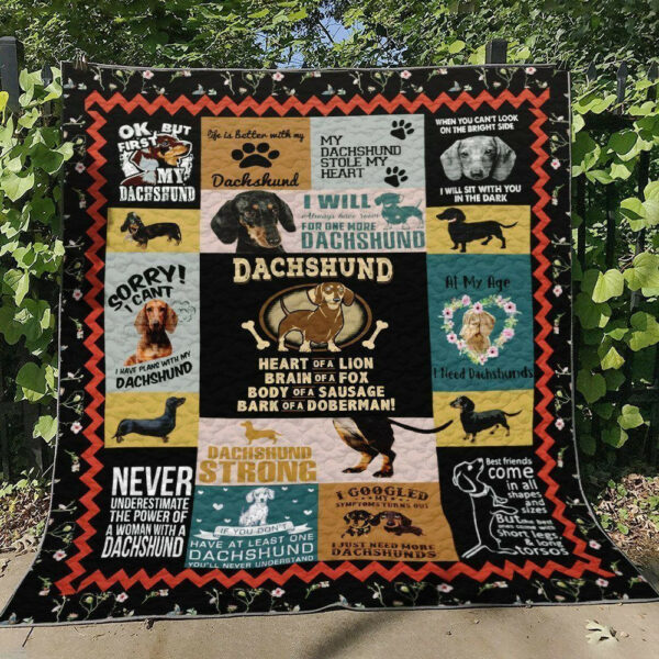 Dachshund D010746 Quilt Blanket , 50 X 60 Inch, Quilt Bed Set