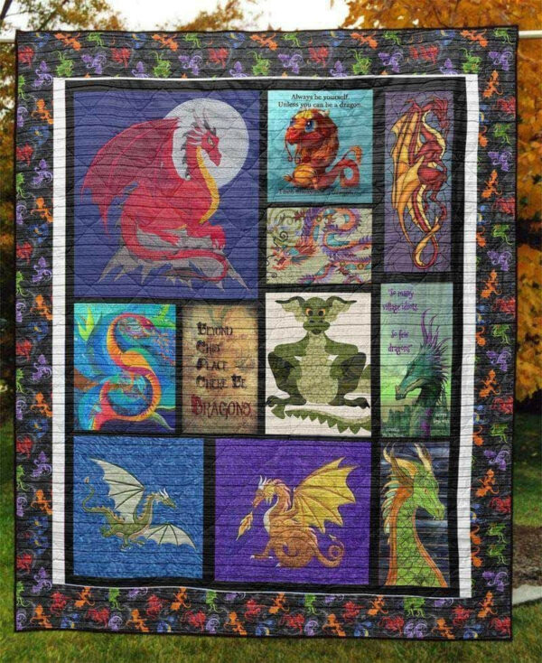 Dragon All Kind Of Dragons Quilt Blanket Dhc04011888Dd , 50 X 60 Inch, Quilt Bed Set
