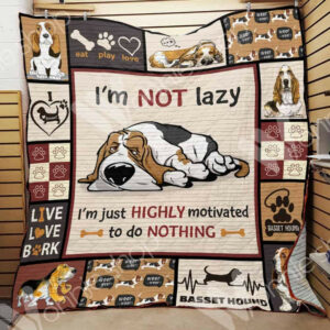 Basset Hound Dog Quilt Blanket DHC0102579TD , 50 x 60 Inch, Quilt Bed Set