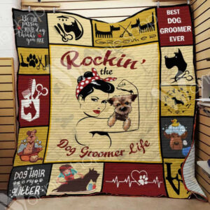 Dog Groomer Quilt Blanket DHC01021461TD , 50 x 60 Inch, Quilt Bed Set