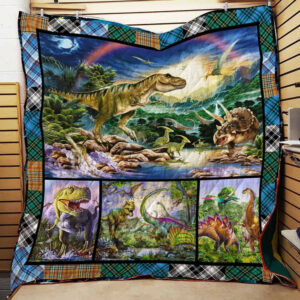 Dinosaurs Quilt Blanket Q0203 04 Dhc1312296Dd , 50 x 60 Inch, Quilt Bed Set