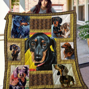 Dachshund DTC2410161 Quilt Blanket , 50 x 60 Inch, Quilt Bed Set