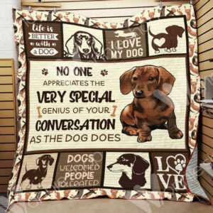 Dachshund Quilt Blanket DHC01021178TD , 50 x 60 Inch, Quilt Bed Set