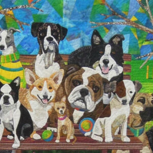 Dog Family CLT2210063H Quilt Blanket , 50 x 60 Inch, Quilt Bed Set
