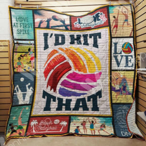 Beach Volleyball Id Hit That Quilt Blanket DHC020120670TD , 50 x 60 Inch, Quilt Bed Set