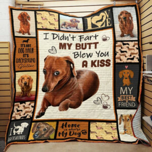Dachshund Lds Blew You Quilt Blanket Christmas Christmas Gifts Merry Christmas Holiday Gifts Gift Dhc03011728Dd , 50 x 60 Inch, Quilt Bed Set