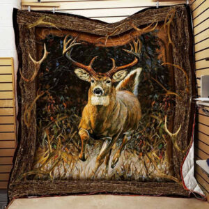 Deer Hunting GS-CL-NT3010 Quilt Blanket , 50 x 60 Inch, Quilt Bed Set
