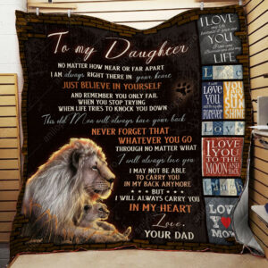 Dad To Daughter This Old Man Quilt Blanket DHC040120179TD , 50 x 60 Inch, Quilt Bed Set