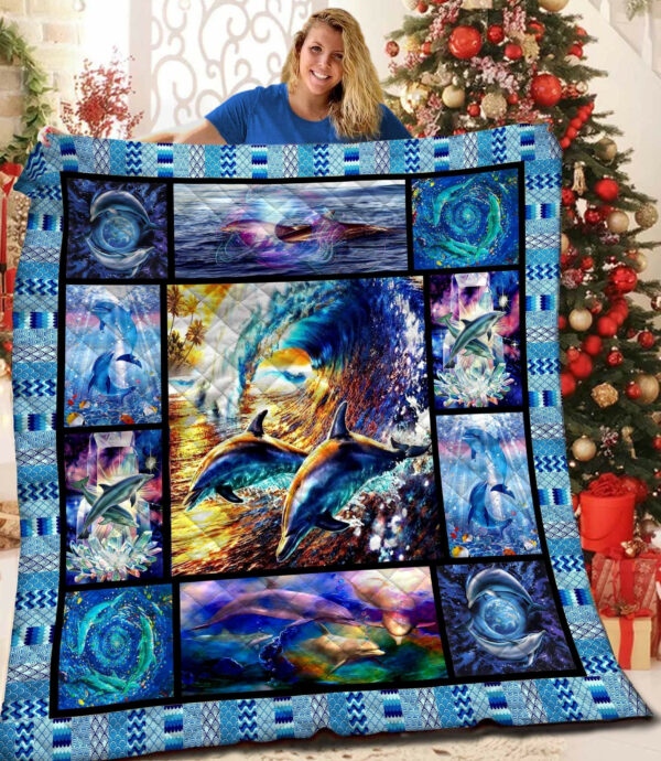 Dolphin Quilt Blanket Bbb261005Nl , 50 X 60 Inch, Quilt Bed Set